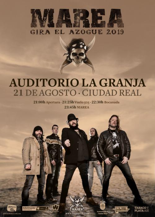Cartel de Concierto de Marea en Ciudad Real