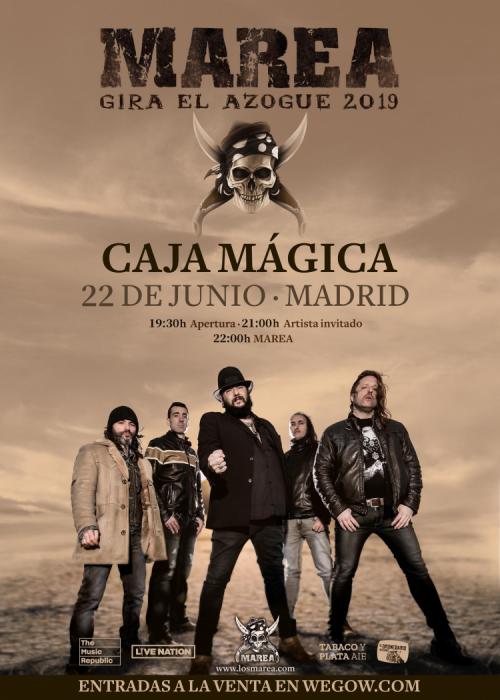 Cartel de Concierto de Marea en Madrid
