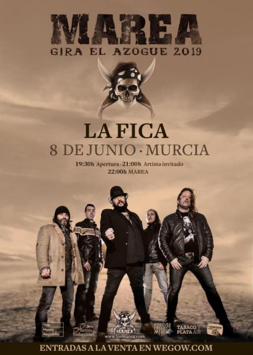 Cartel de Concierto de Marea en Murcia