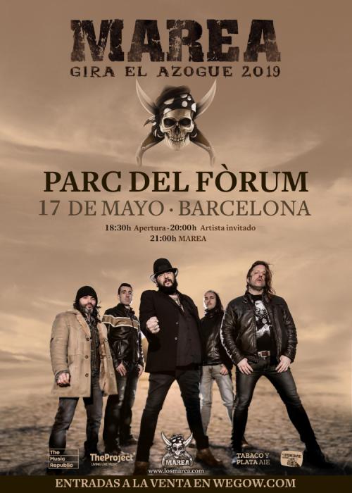 Cartel de Concierto de Marea en Barcelona