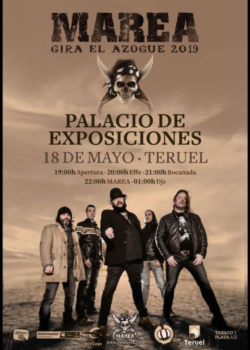 Cartel de Concierto de Marea en Teruel