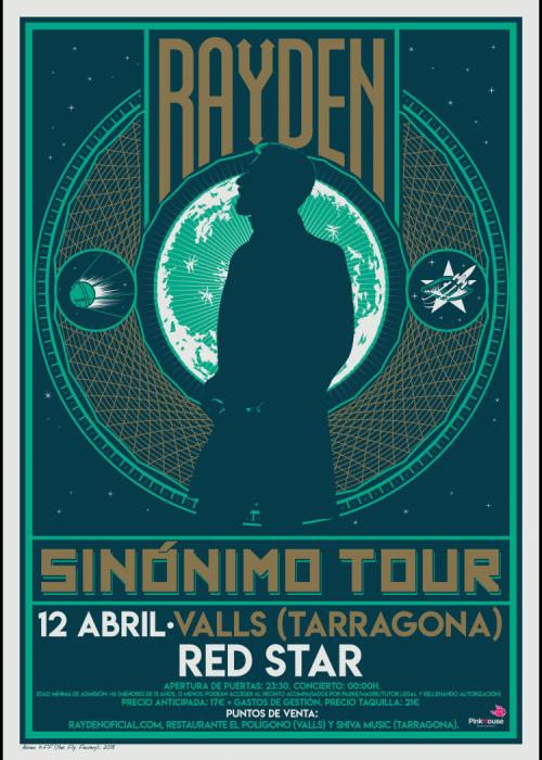 Cartel de Concierto de Rayden en Valls