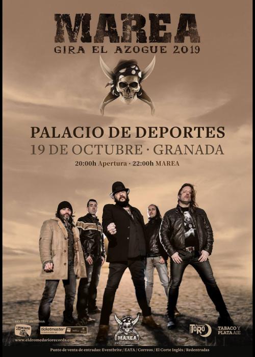 Cartel de Concierto de Marea en Granada