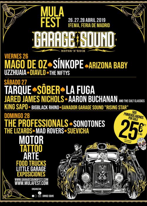 Cartel de Garage Sound Festival 2019