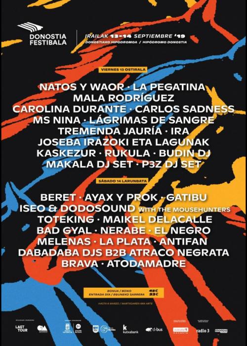 Cartel de Donostia Kutxa Kultur Festibala 2019