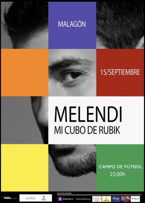Cartel de Concierto de Melendi en Malagón