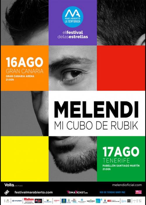 Cartel de Concierto de Melendi en Las Palmas de Gran Canaria