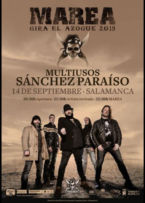 Cartel de Concierto de Marea en Salamanca