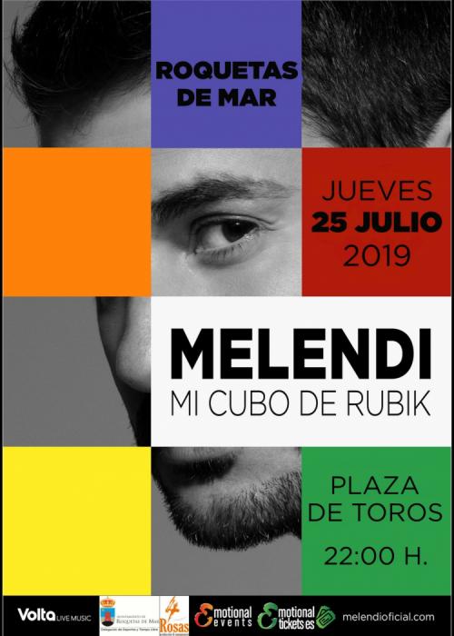 Cartel de Concierto de Melendi en Roquetas de Mar