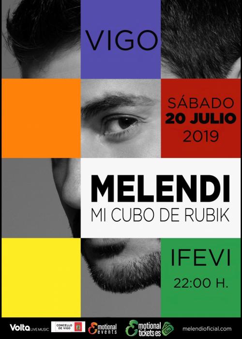 Cartel de Concierto de Melendi en Vigo