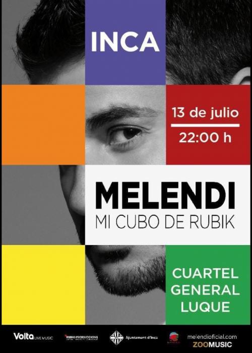 Cartel de Concierto de Melendi en Mallorca