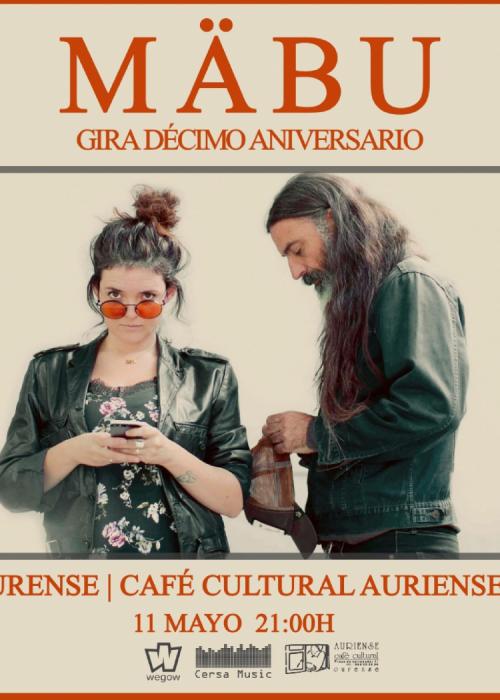 Cartel de Concierto de Mäbu en Ourense