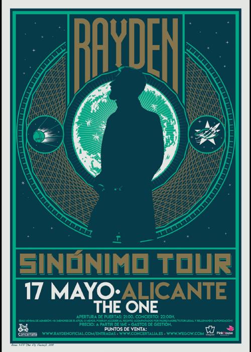 Cartel de Concierto de Rayden en Alicante