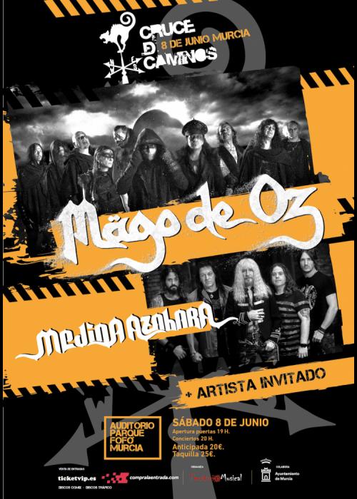Cartel de Concierto de Mägo de Oz + Medina Azahara en Murcia