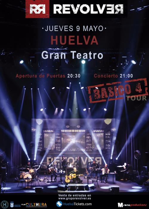 Cartel de Concierto de RevolveR en Huelva