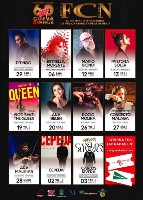 Cartel de Concierto de Rocío Molina en Nerja