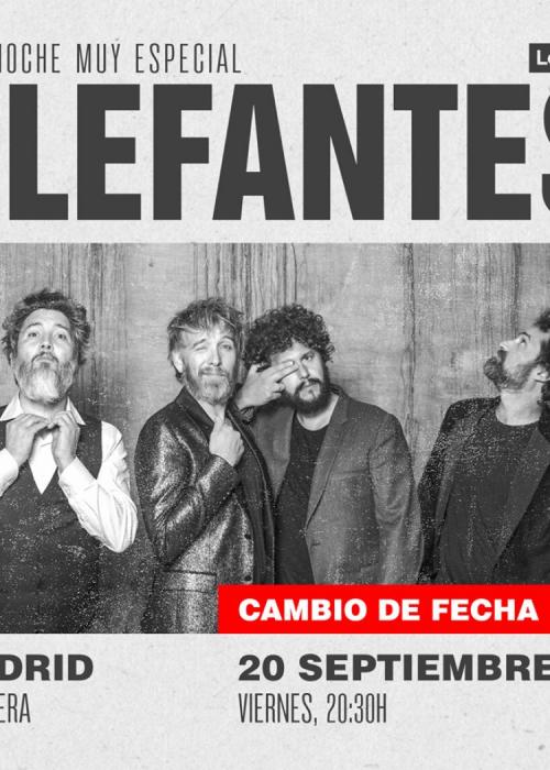 Cartel de Concierto de Elefantes en Madrid