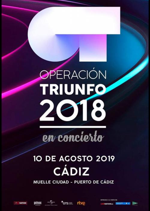 Cartel de Concierto de Operación Triunfo en Cádiz