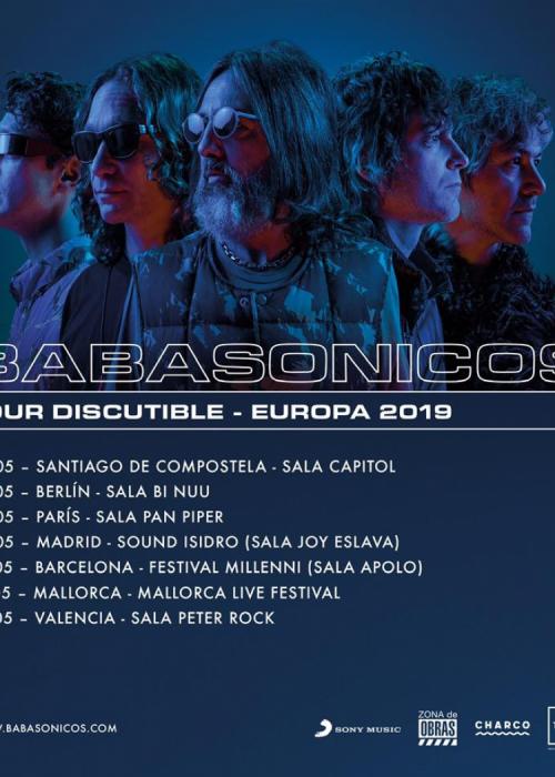 Cartel de Concierto de Babasónicos + Blanco Palamera en Madrid