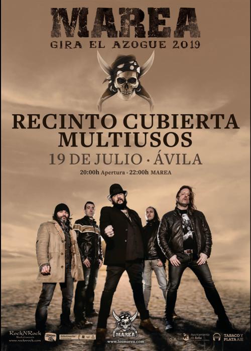 Cartel de Concierto de Marea en Ávila