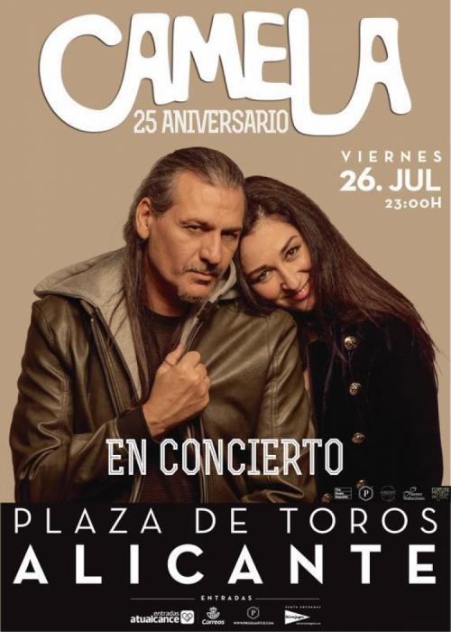 Cartel de Concierto de Camela en Alicante