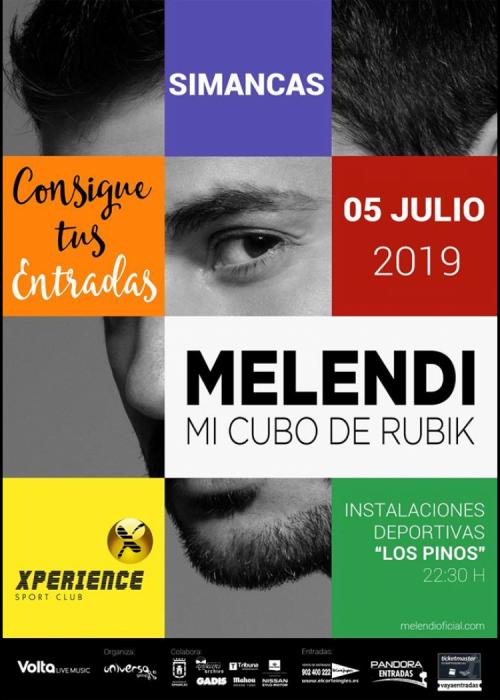 Cartel de Concierto de Melendi en Simancas