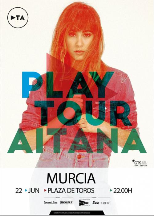 Cartel de Concierto de Aitana en Murcia