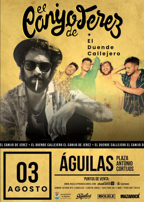 Cartel de Concierto de El Canijo de Jerez en Águilas