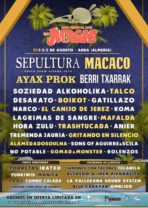 Cartel de The Juerga's Rock Festival 2019