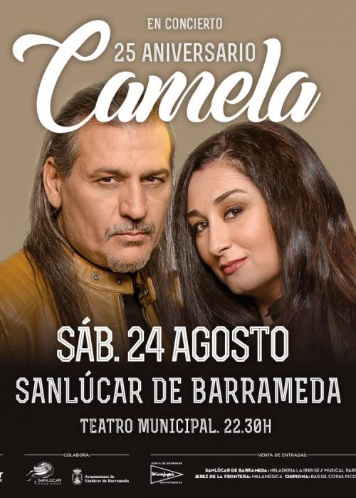 Cartel de Concierto de Camela en Sanlúcar de Barrameda