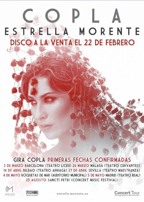 Cartel de Concierto de Estrella Morente en Madrid