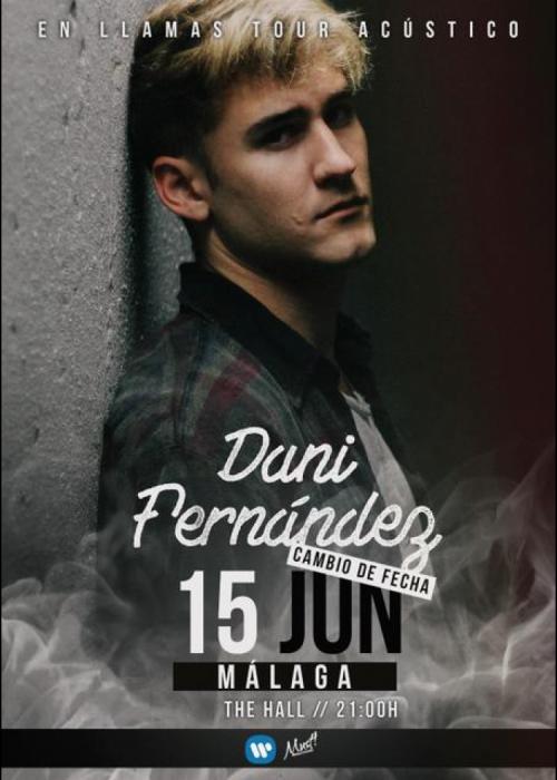 Cartel de Concierto de Dani Fernández en Málaga