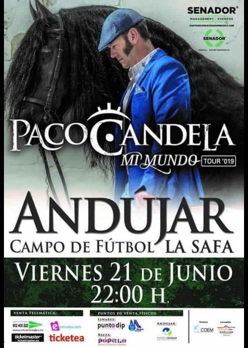 Cartel de Concierto de Paco Candela en Andújar