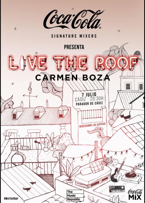 Cartel de Concierto de Carmen Boza en Cádiz