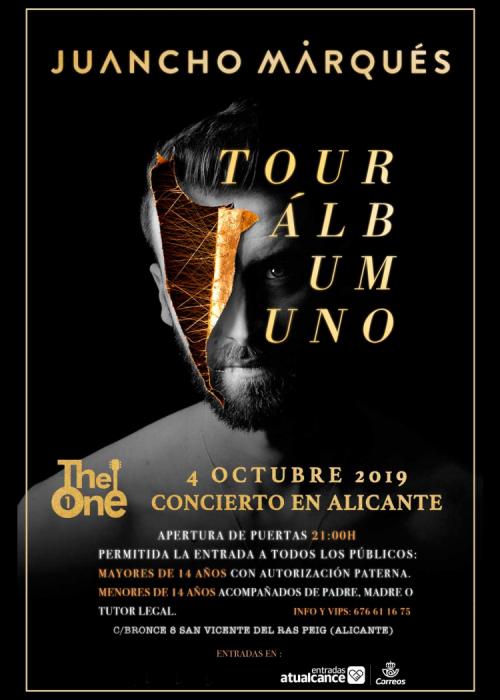 Cartel de Concierto de Juancho Marqués en Alicante