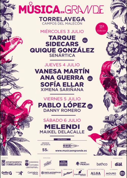 Cartel de Concierto de Pablo López + Danny Romero en Torrelavega