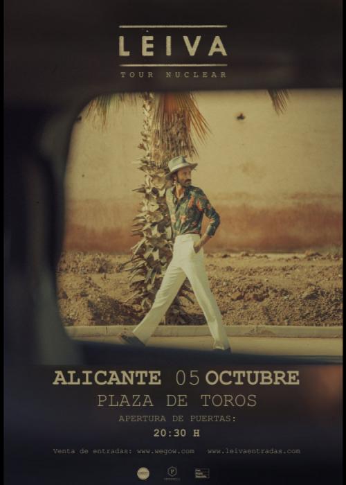 Cartel de Concierto de Leiva en Alicante