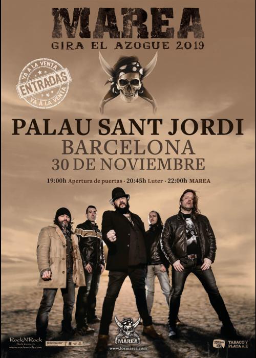Cartel de Concierto de Marea en Barcelona