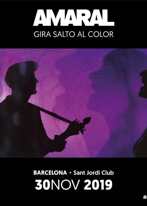 Cartel de Concierto de Amaral en A Coruña