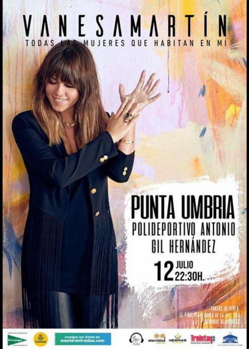 Cartel de Concierto de Vanesa Martín en Punta Umbría