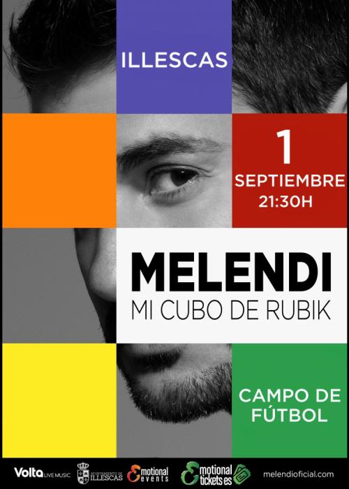 Cartel de Concierto de Melendi en Illescas