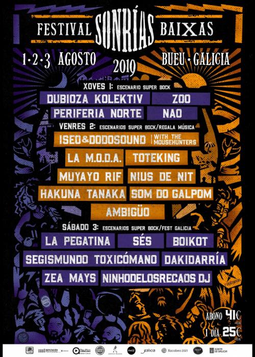 Cartel de Festival SonRías Baixas 2019