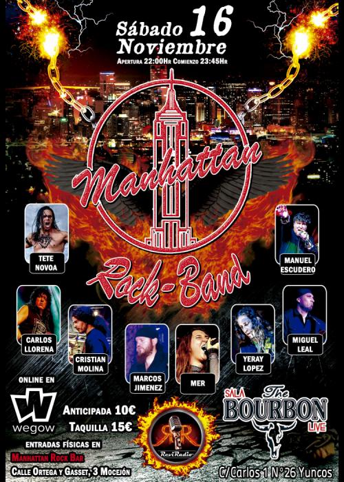 Cartel de Manhattan Rock Band en Yuncos
