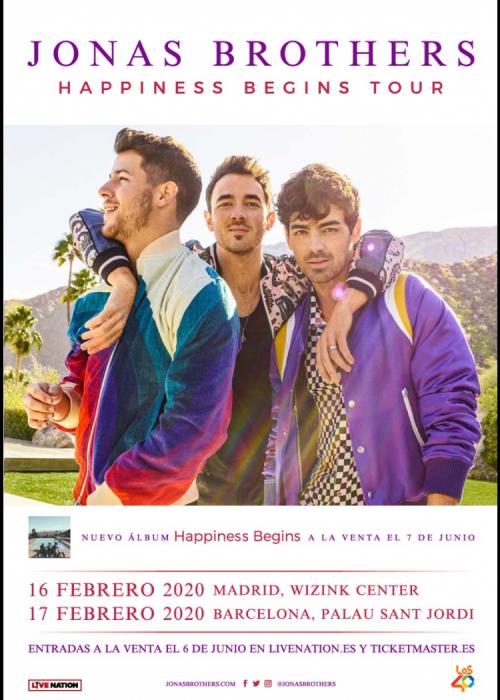 Cartel de Concierto de Jonas Brothers en Madrid