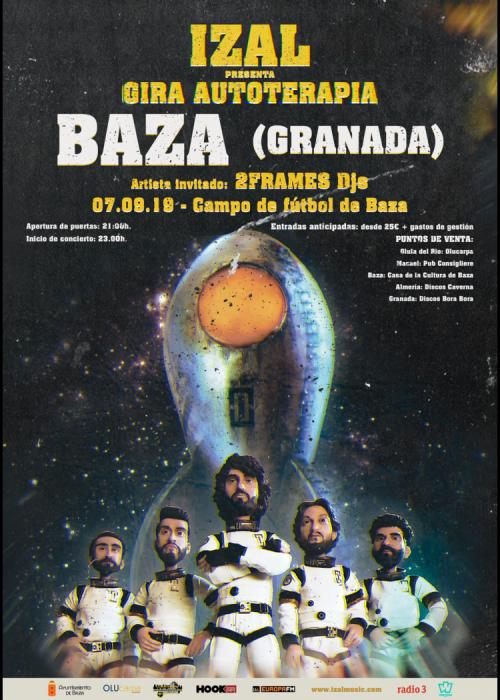 Cartel de Concierto de Izal en Baza