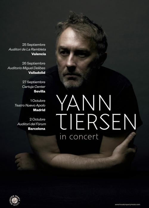Cartel de Concierto de Yann Tiersen en Barcelona
