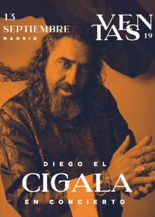 Cartel de Concierto de Diego el Cigala en Madrid