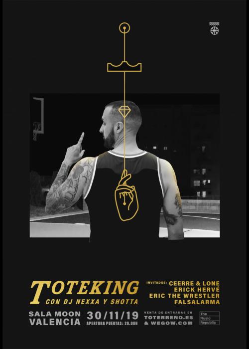 Cartel de Concierto de Toteking en Valencia