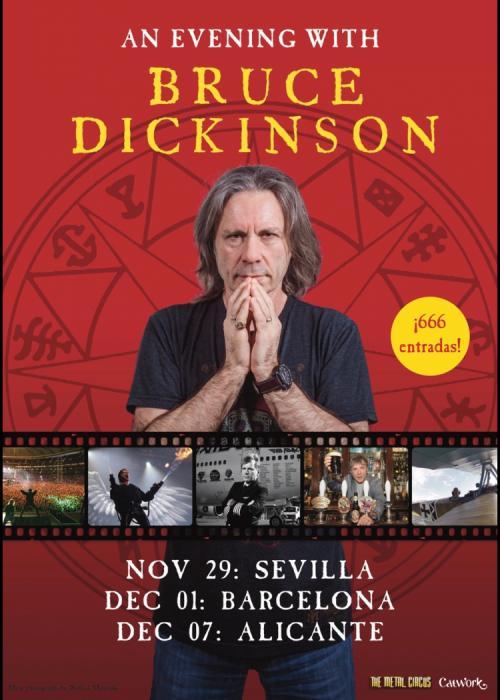 Cartel de Concierto de Bruce Dickinson en Alicante