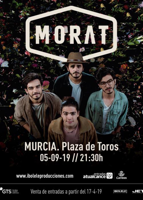 Cartel de Concierto de Morat en Murcia